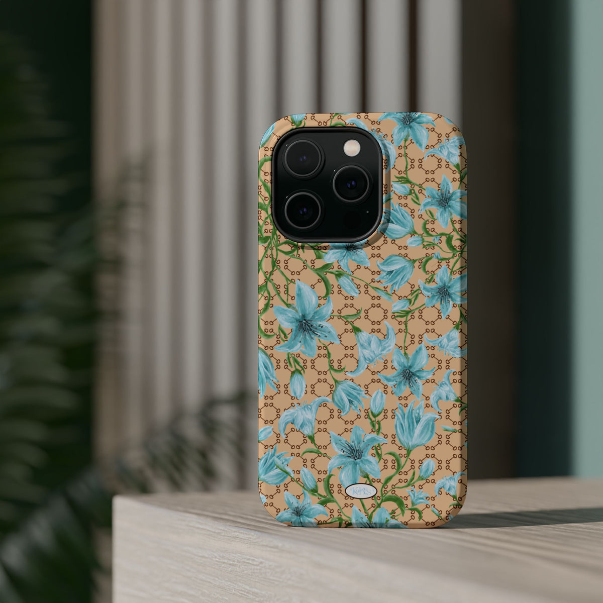 Horsebit Fleur Mag Safe Case for iPhone