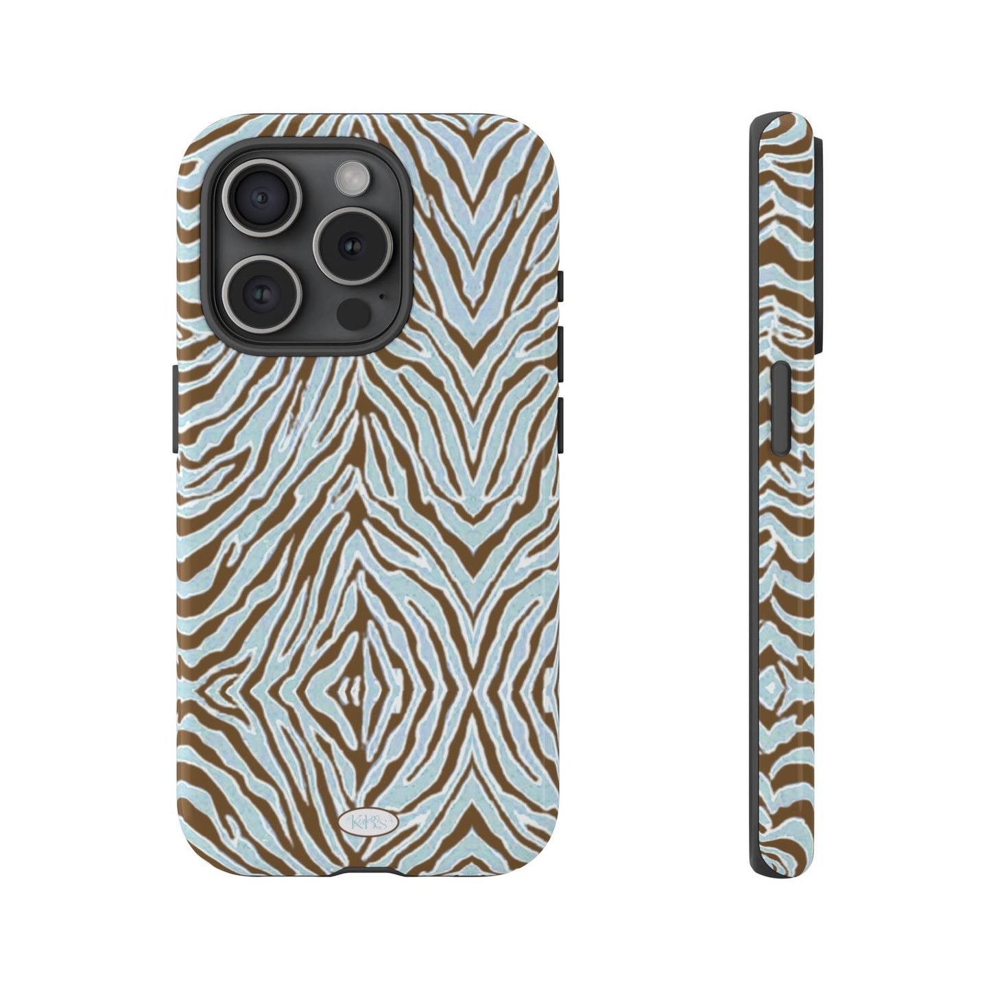 Zebra Bleu Tough Case for iPhone