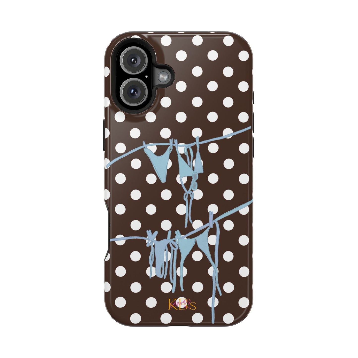 Brown Polka Dot Bikini Mag Safe Case