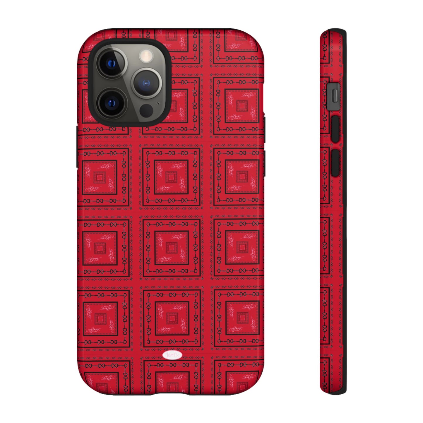 Red & Black Horsebit Tough Case