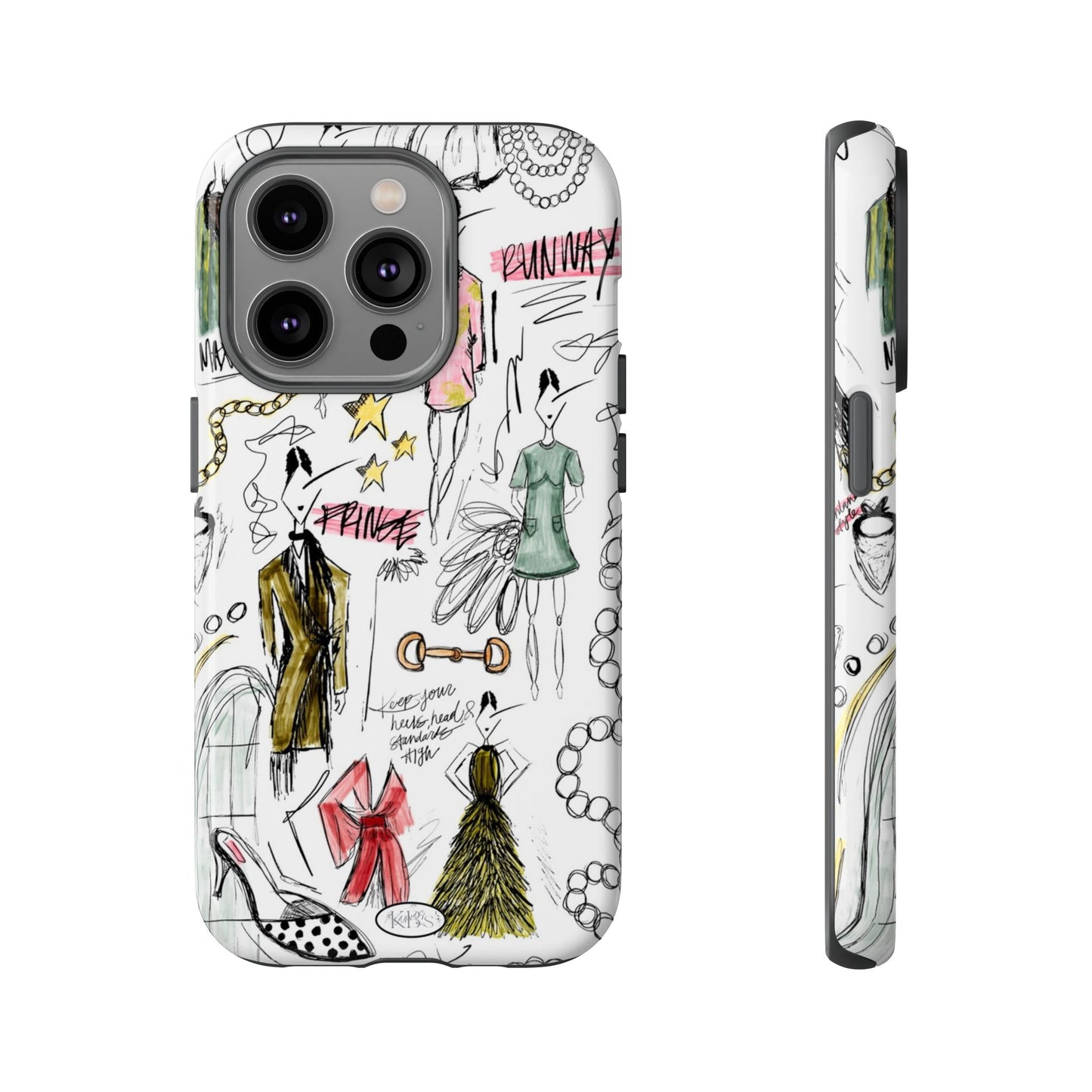 Fashion Sketch Tough Case for iPhone - Multi