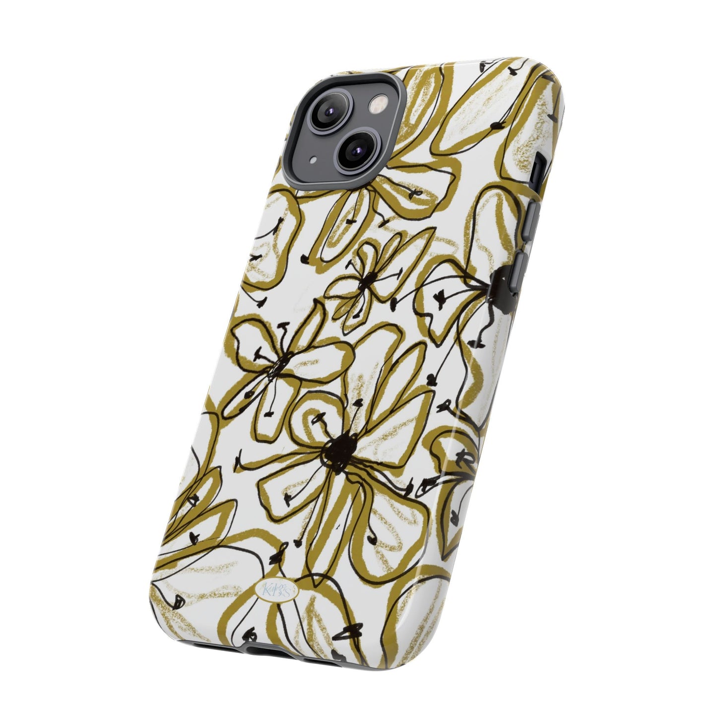 Floral Sketch Tough Case for iPhone