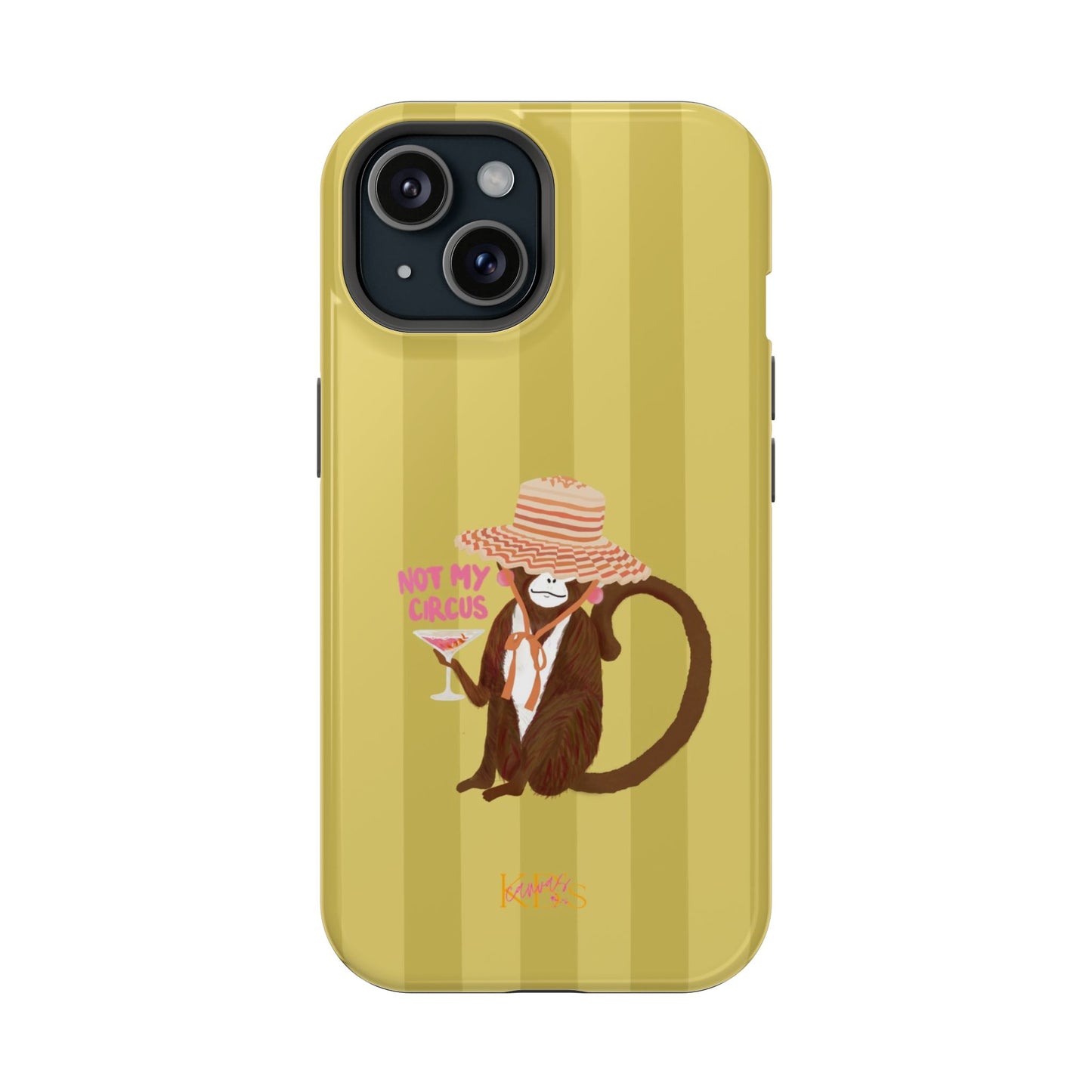Not My Circus Mag Safe Case - Green Stripe