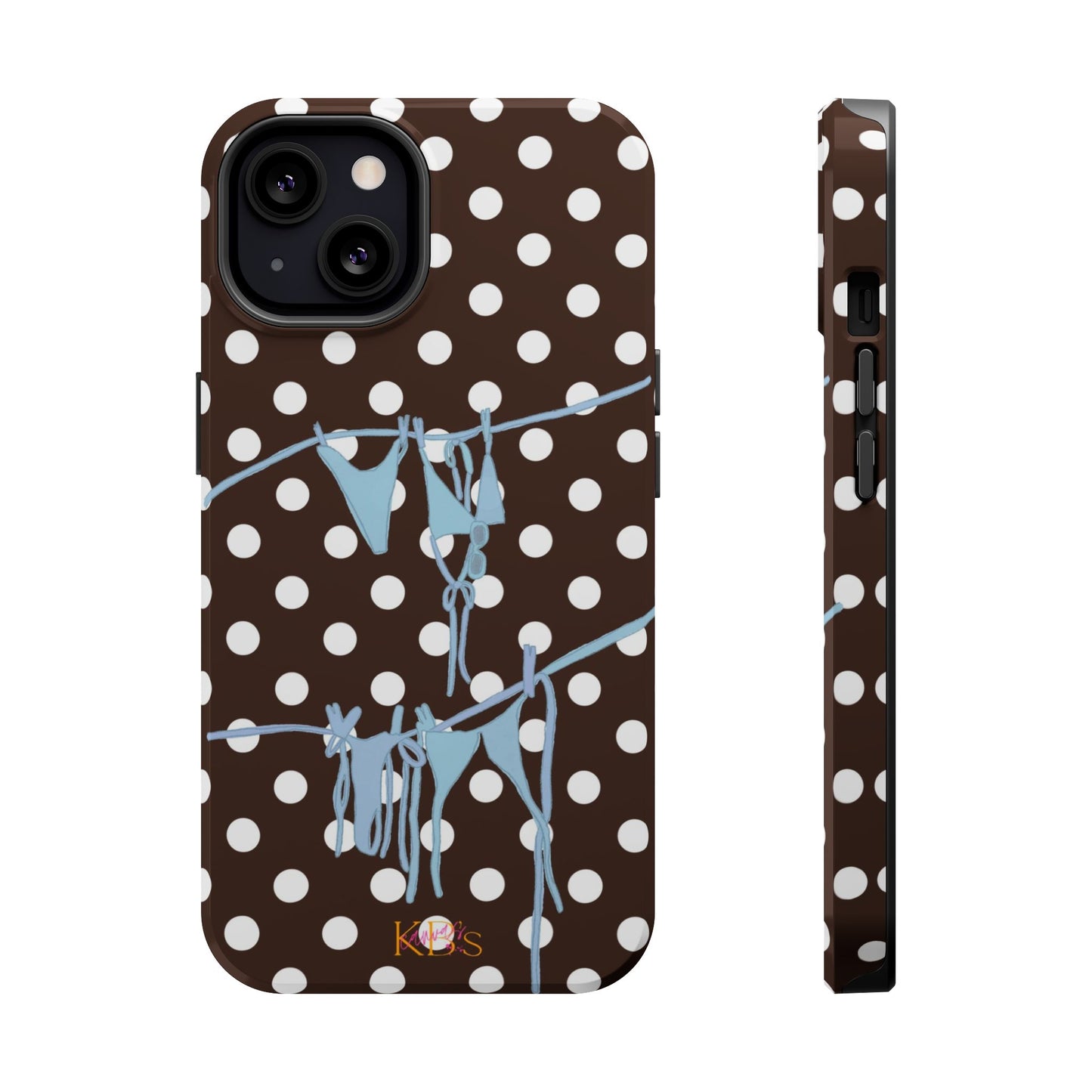 Brown Polka Dot Bikini Mag Safe Case