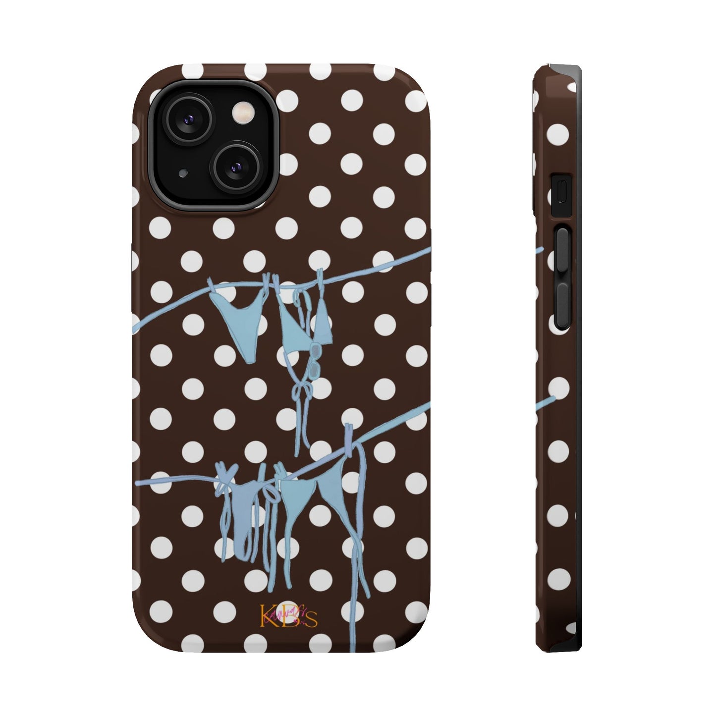 Brown Polka Dot Bikini Mag Safe Case