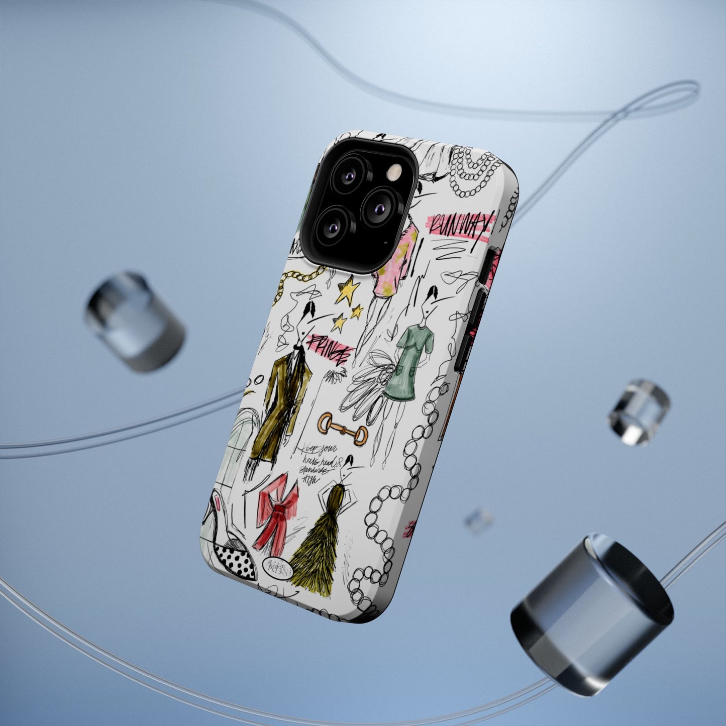 Fashion Sketch Mag Safe Case for iPhone - Multi