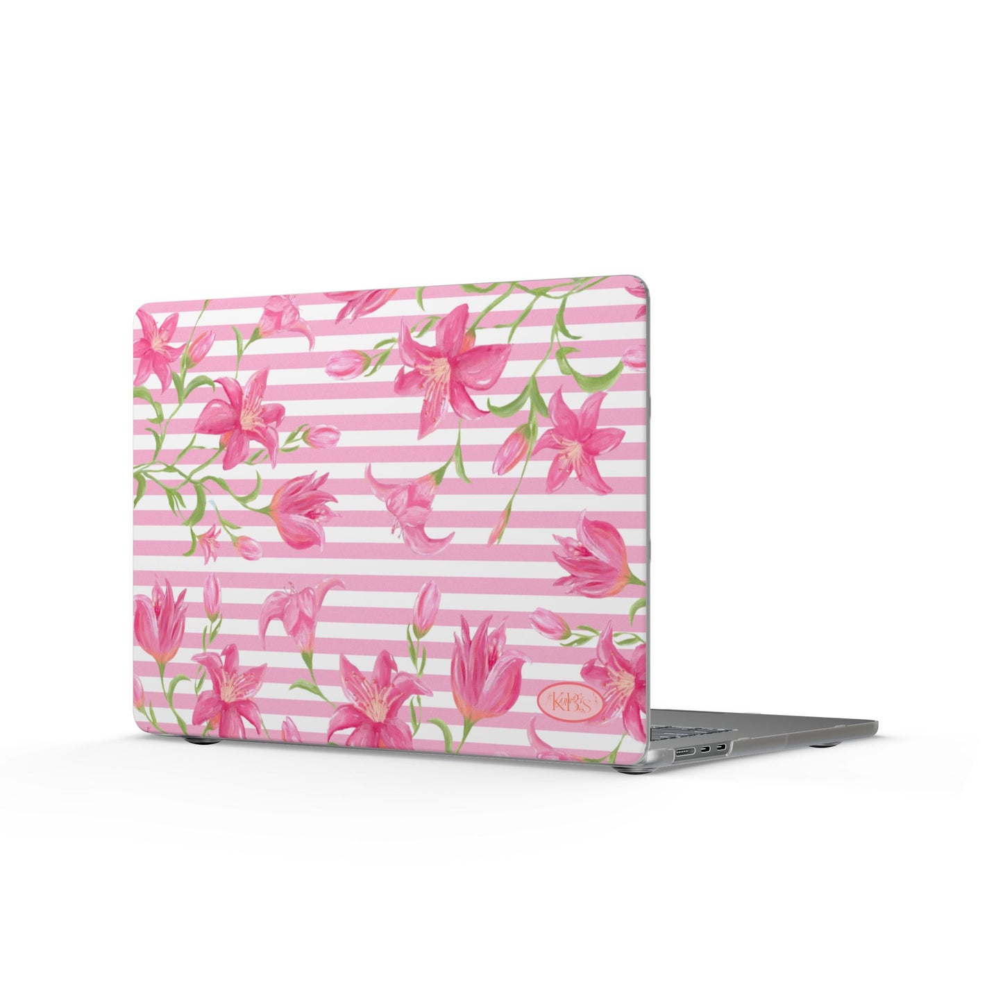 Azalea Stripe MacBook Case - Pink