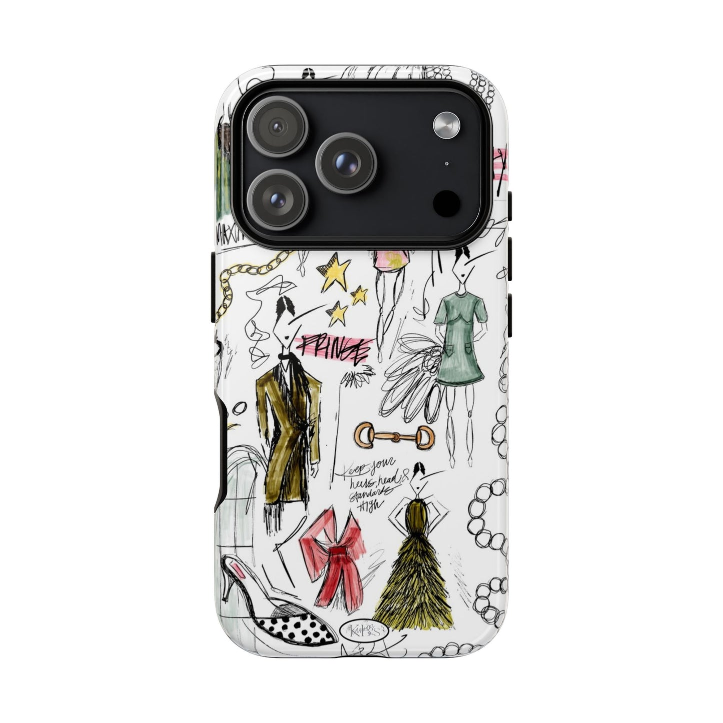 Fashion Sketch Tough Case for iPhone - Multi