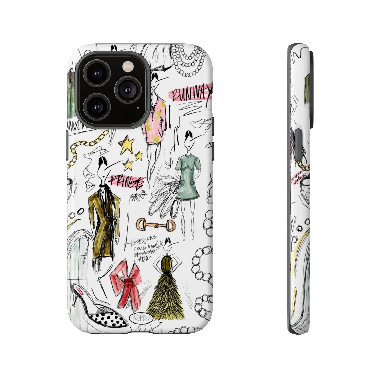 Fashion Sketch Tough Case for iPhone - Multi