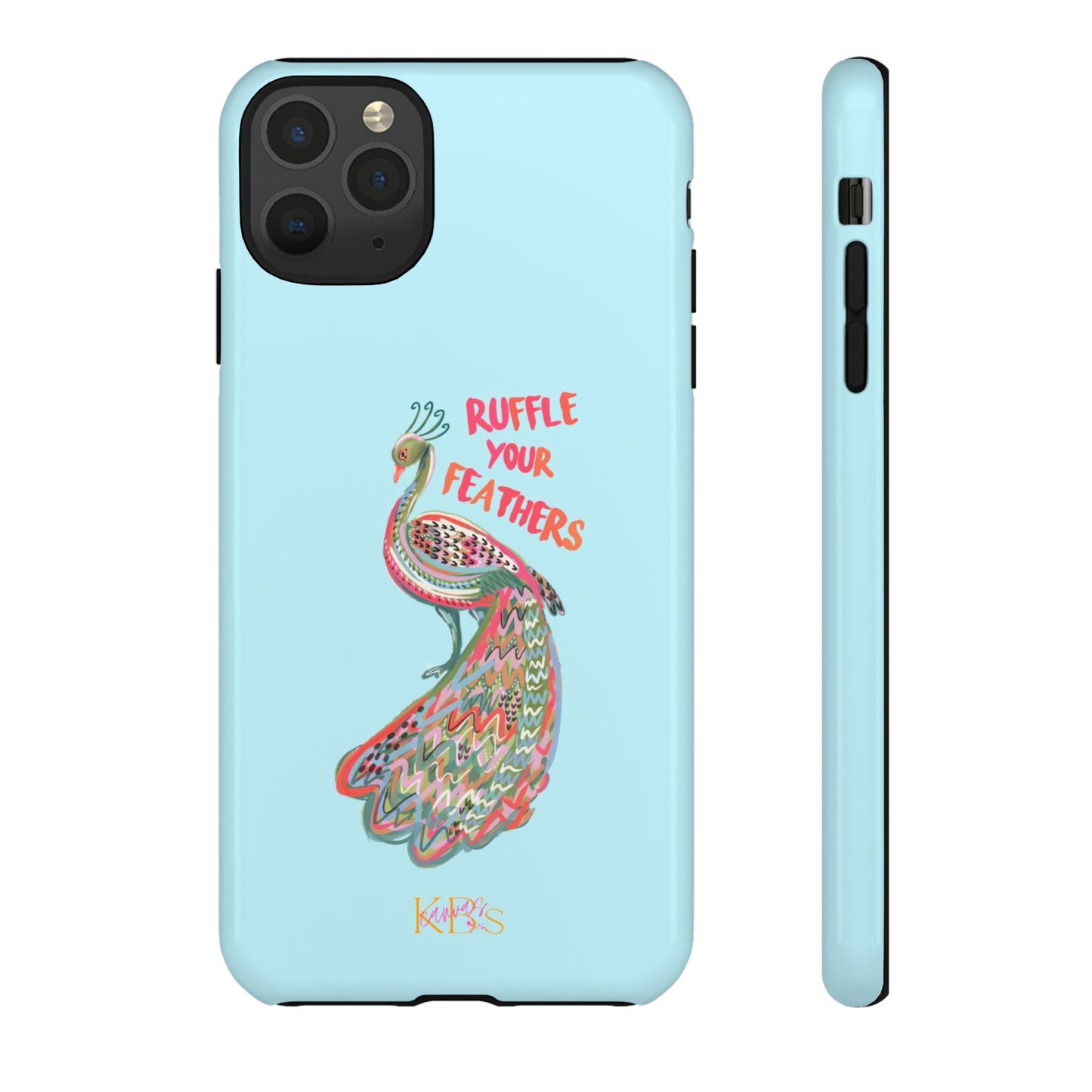 Ruffle Your Feathers Tough Case - Blue