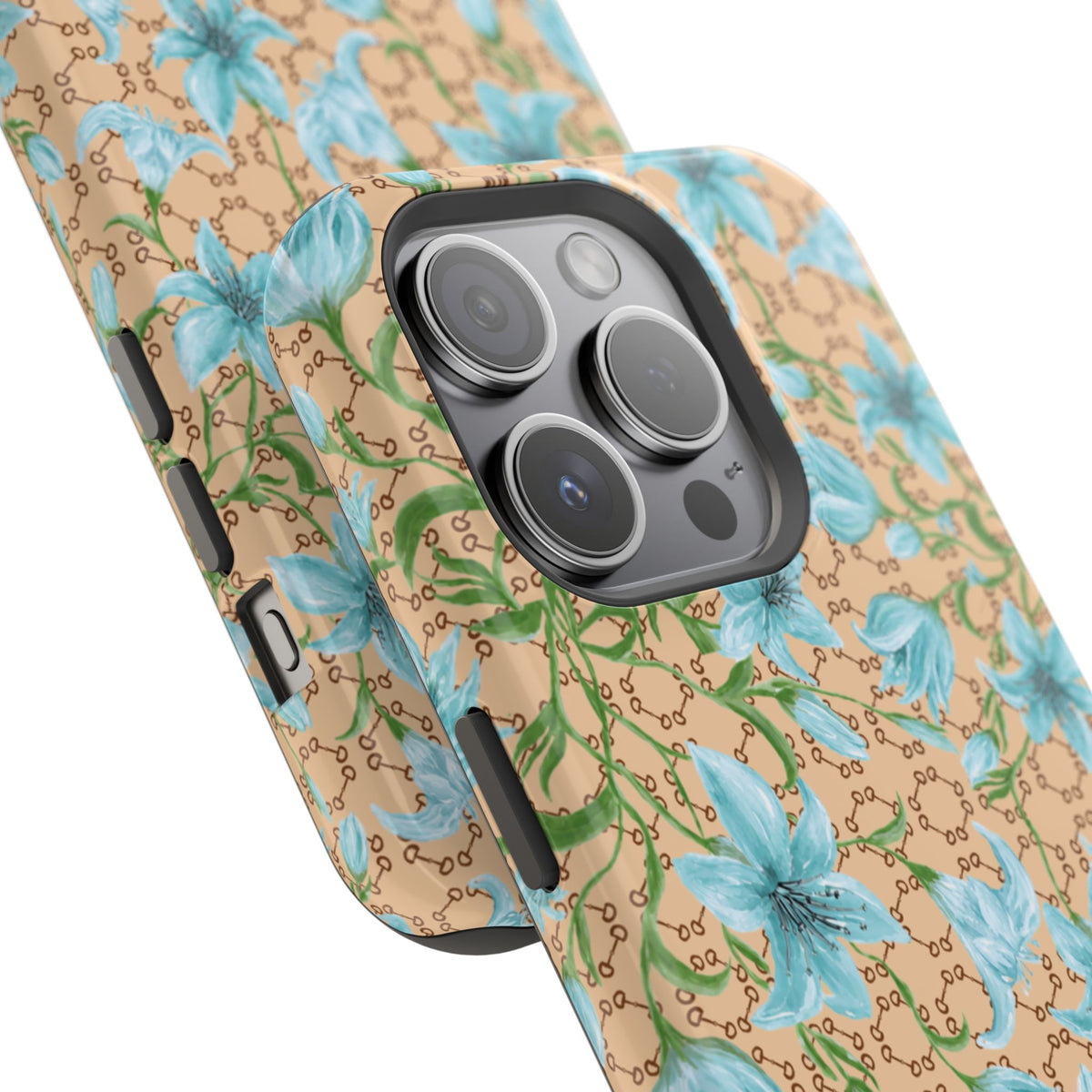 Horsebit Fleur Mag Safe Case for iPhone