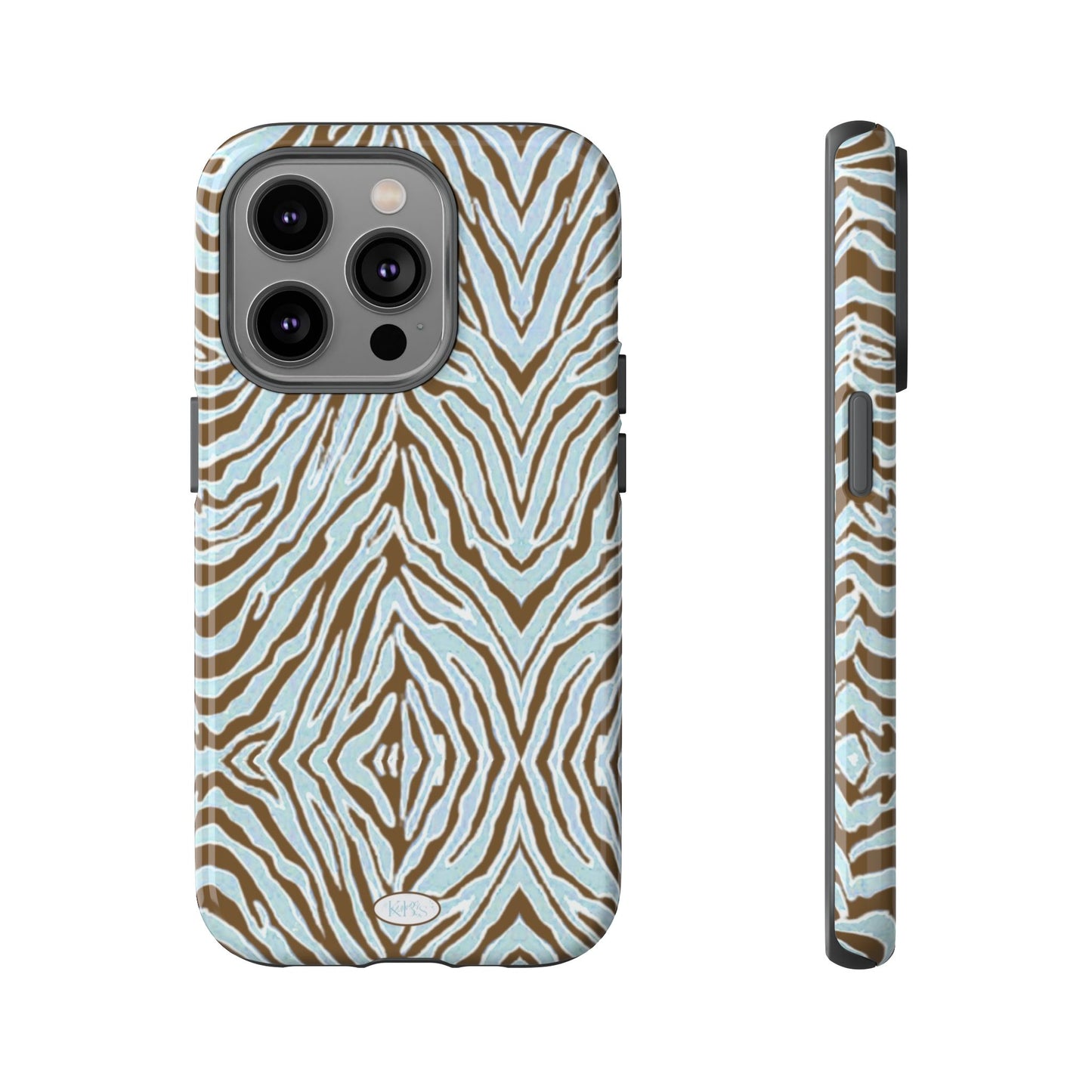 Zebra Bleu Tough Case for iPhone