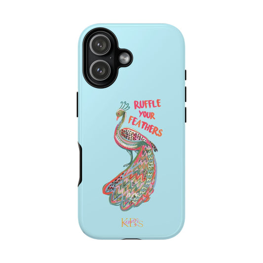 Ruffle Your Feathers Tough Case - Blue