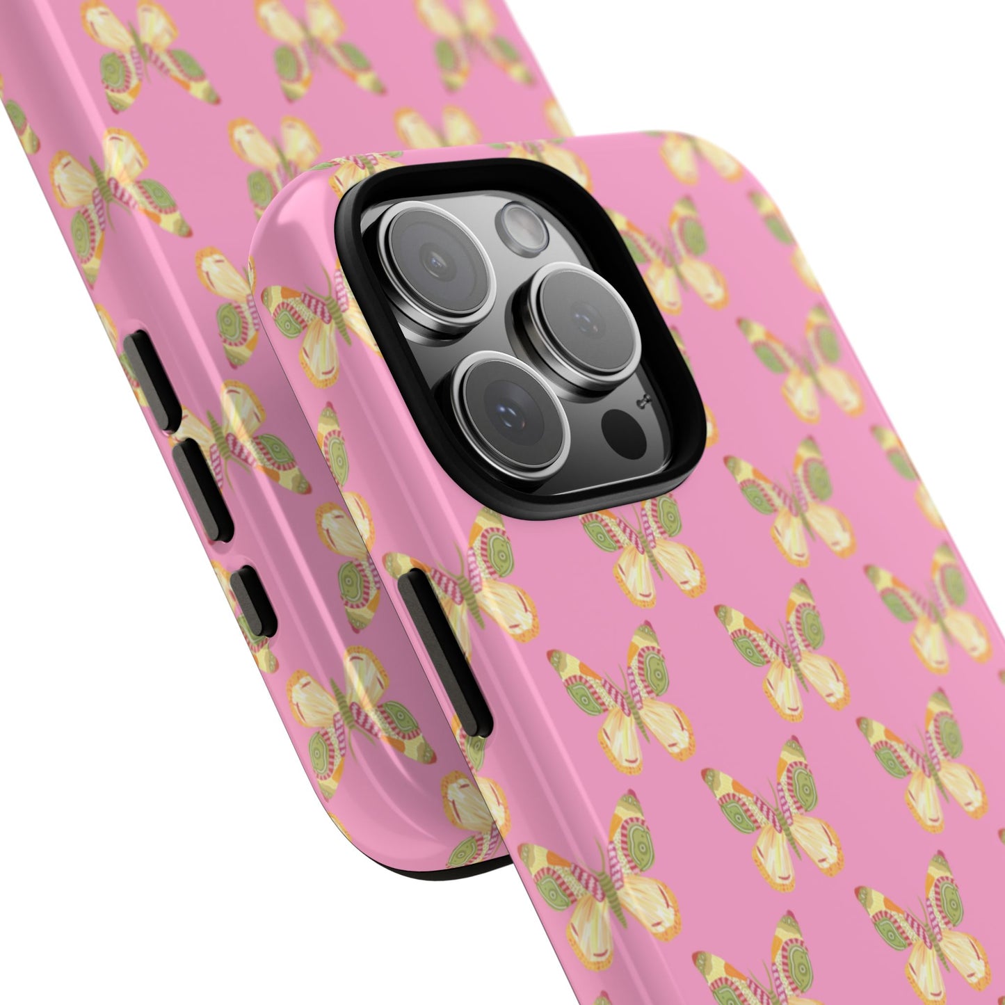 Flutter Pattern Tough Case - Pink