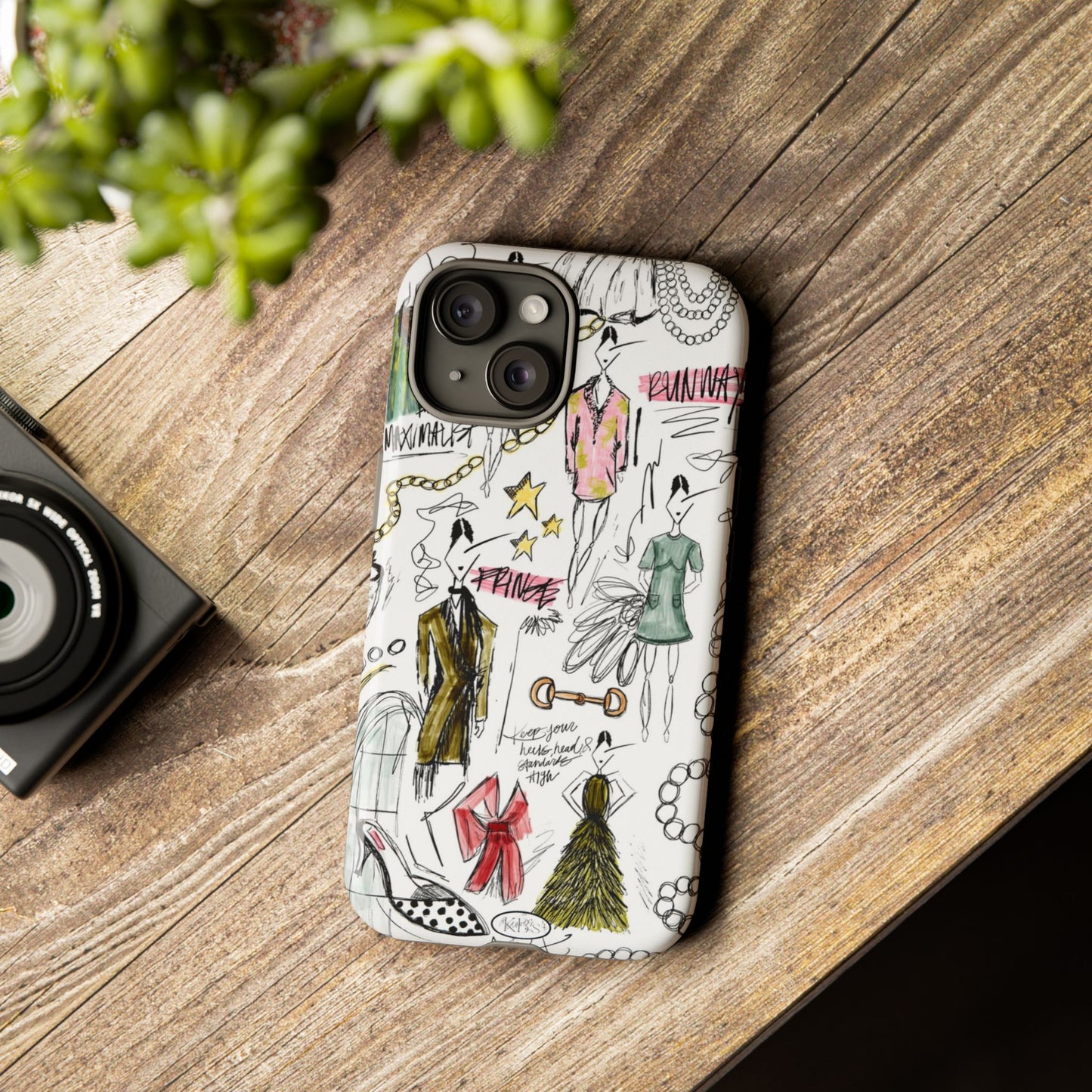 Fashion Sketch Tough Case for iPhone - Multi