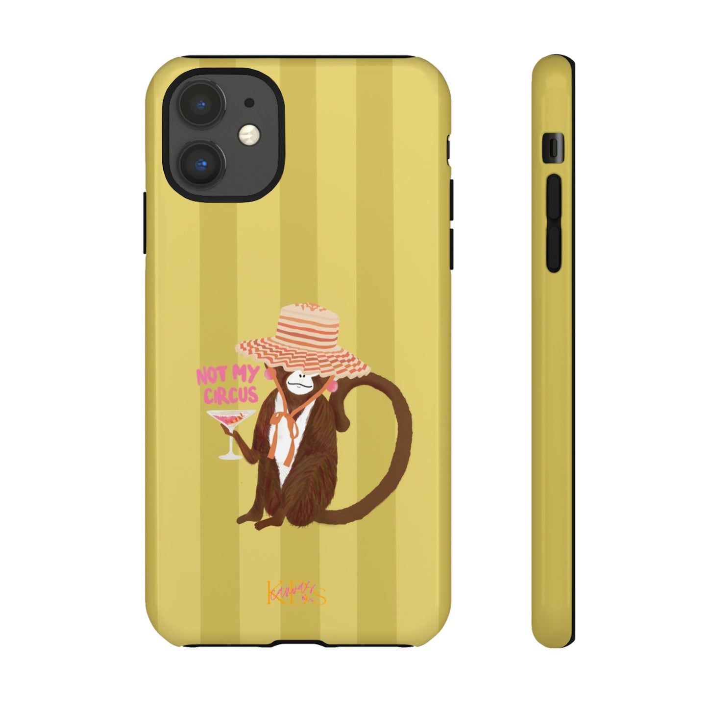 Not My Circus Tough Case - Green Stripe