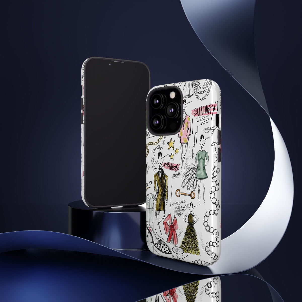 Fashion Sketch Tough Case for iPhone - Multi