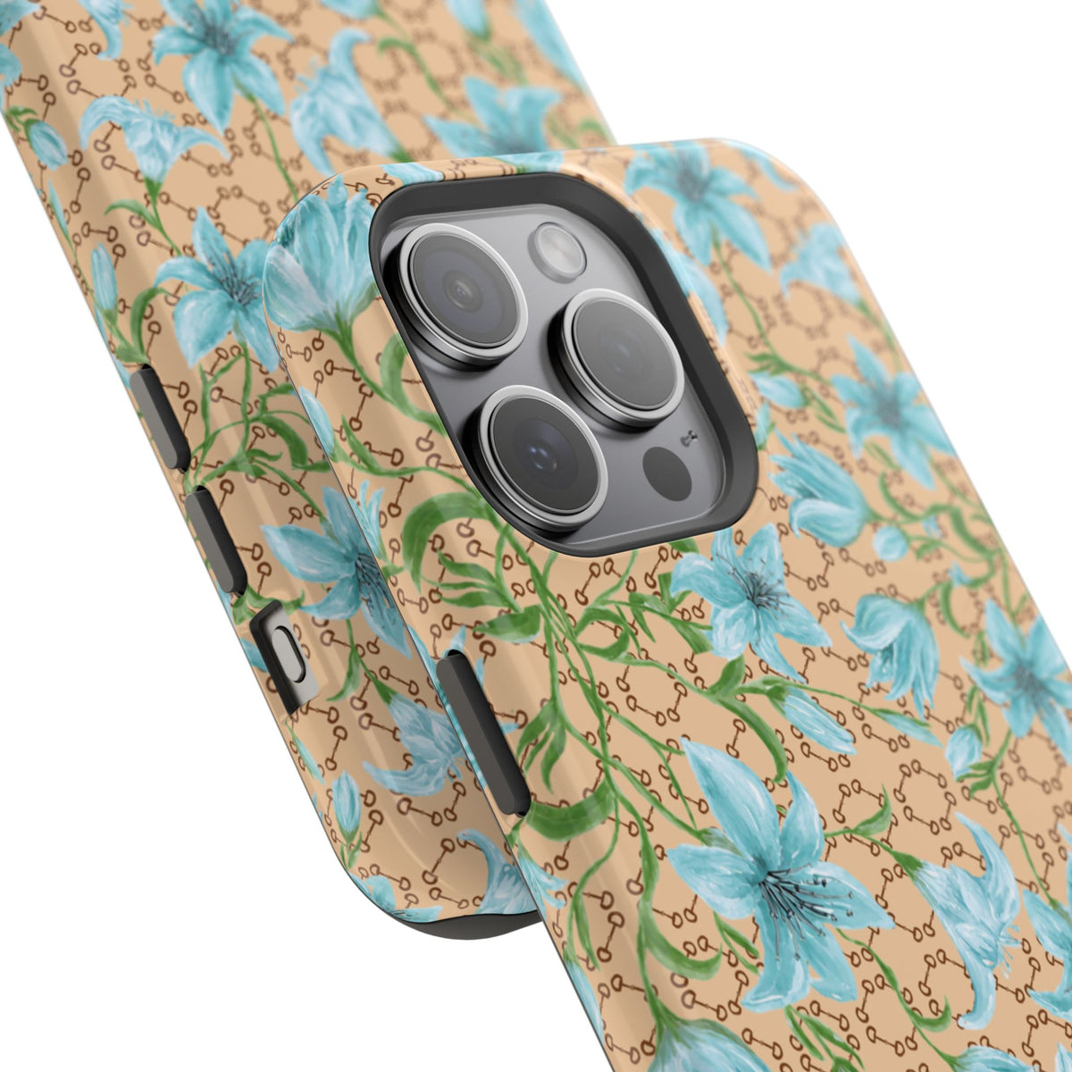 Horsebit Fleur Mag Safe Case for iPhone
