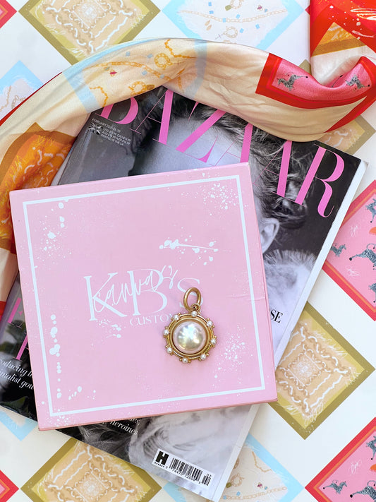 Pearl Pendant Scarf Charm