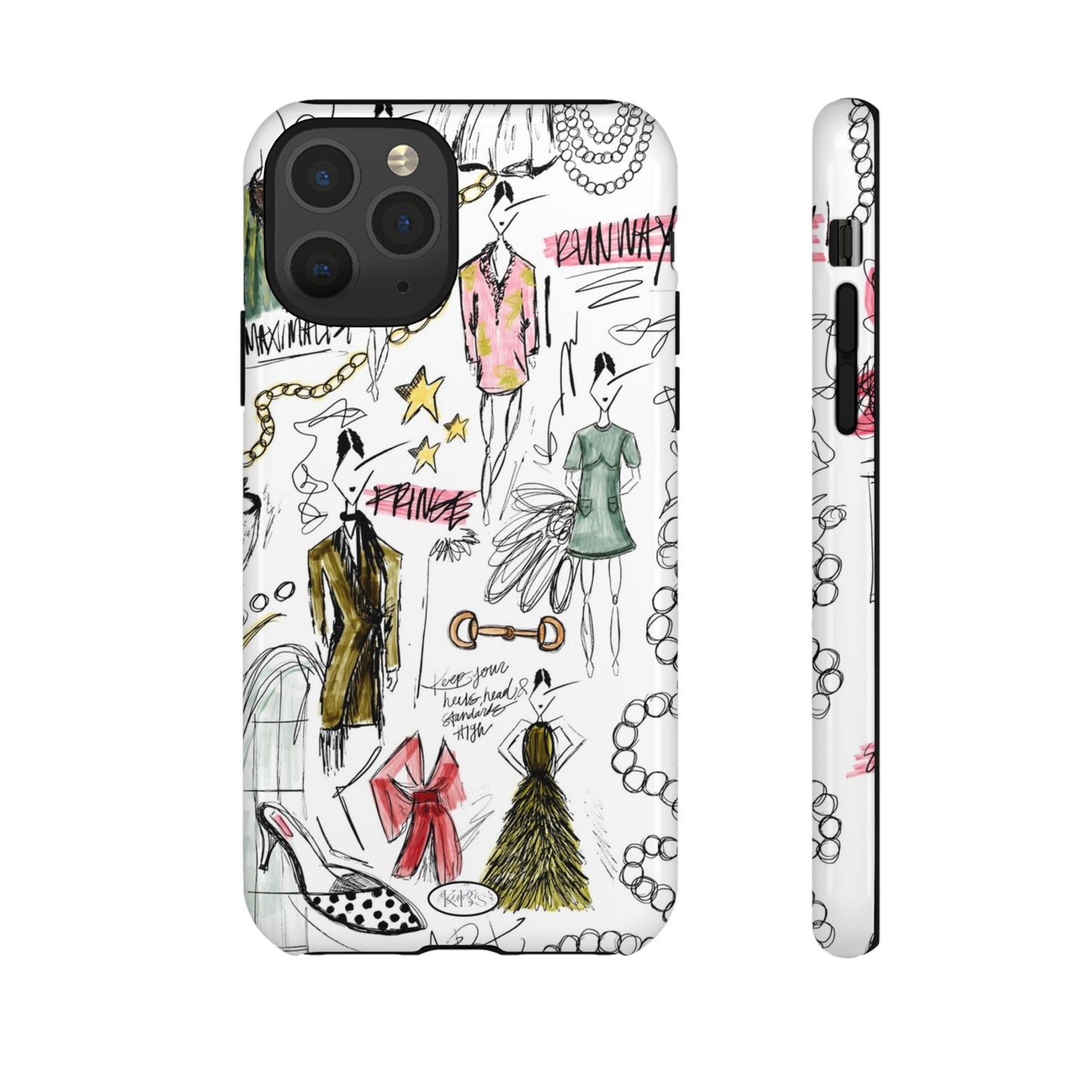 Fashion Sketch Tough Case for iPhone - Multi