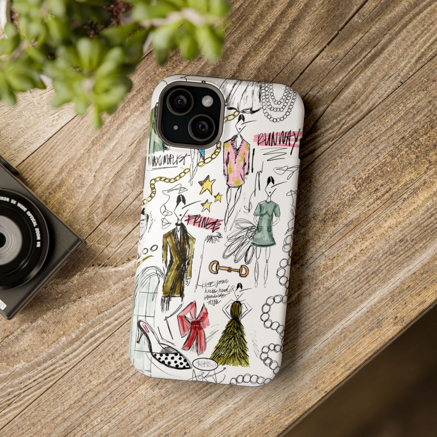 Fashion Sketch Mag Safe Case for iPhone - Multi