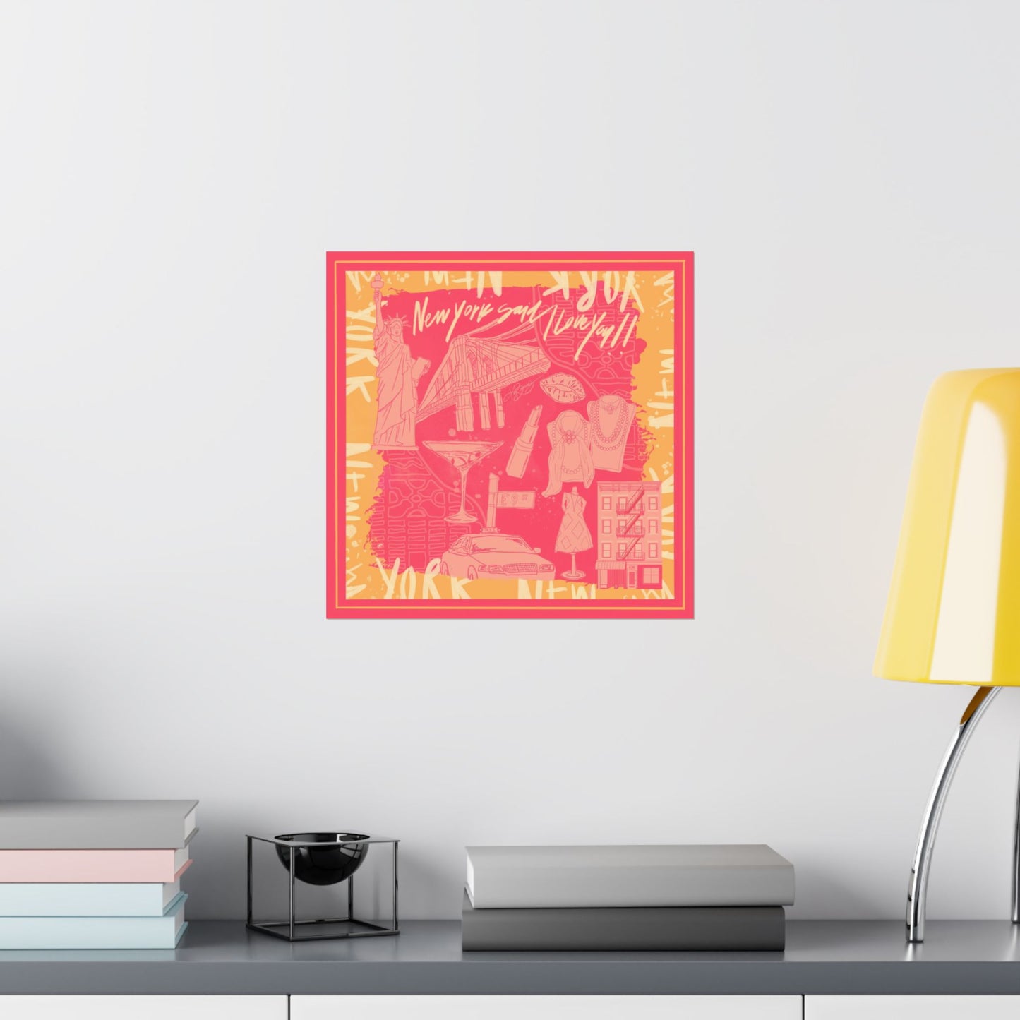NY Said I Love You Scarf Photo Print