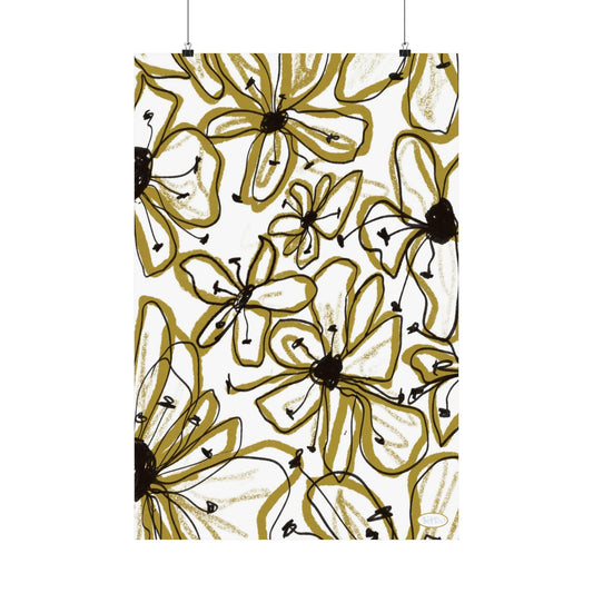 Floral Sketch Wall Print
