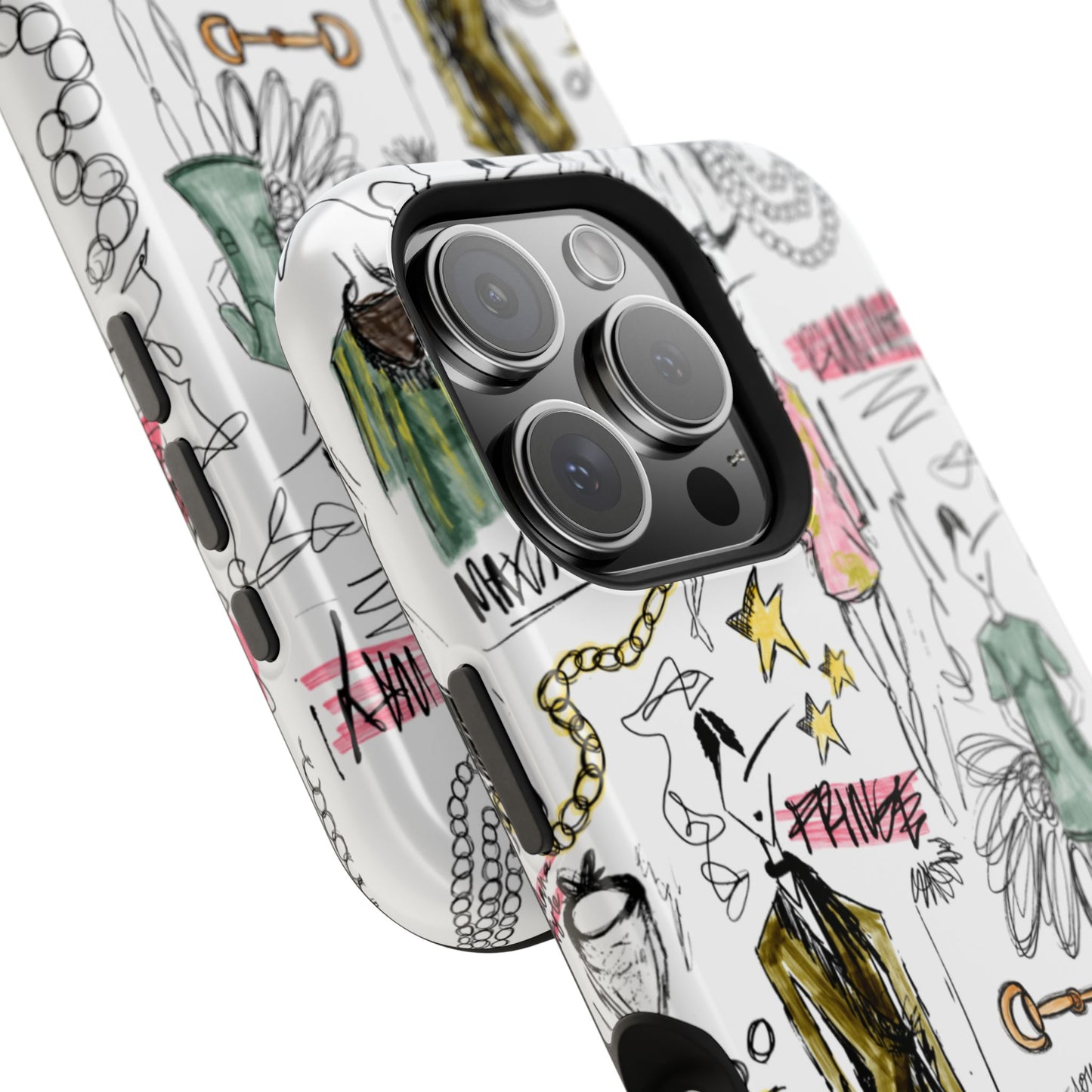 Fashion Sketch Mag Safe Case for iPhone - Multi