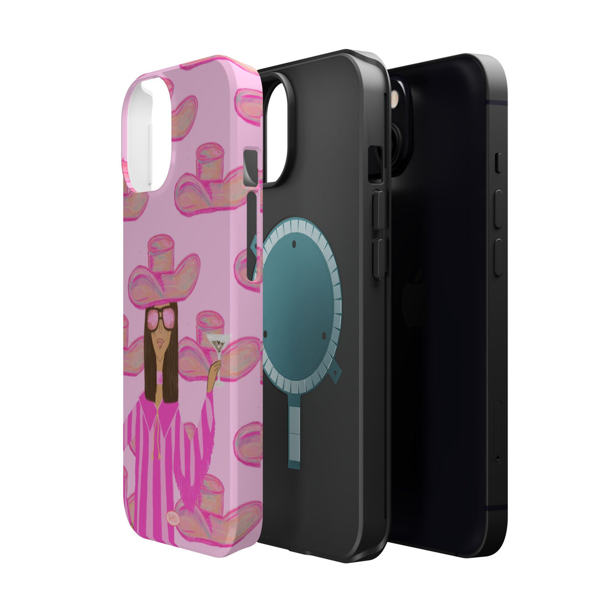 Cocktail Cowgirl MagSafe Case - Pink