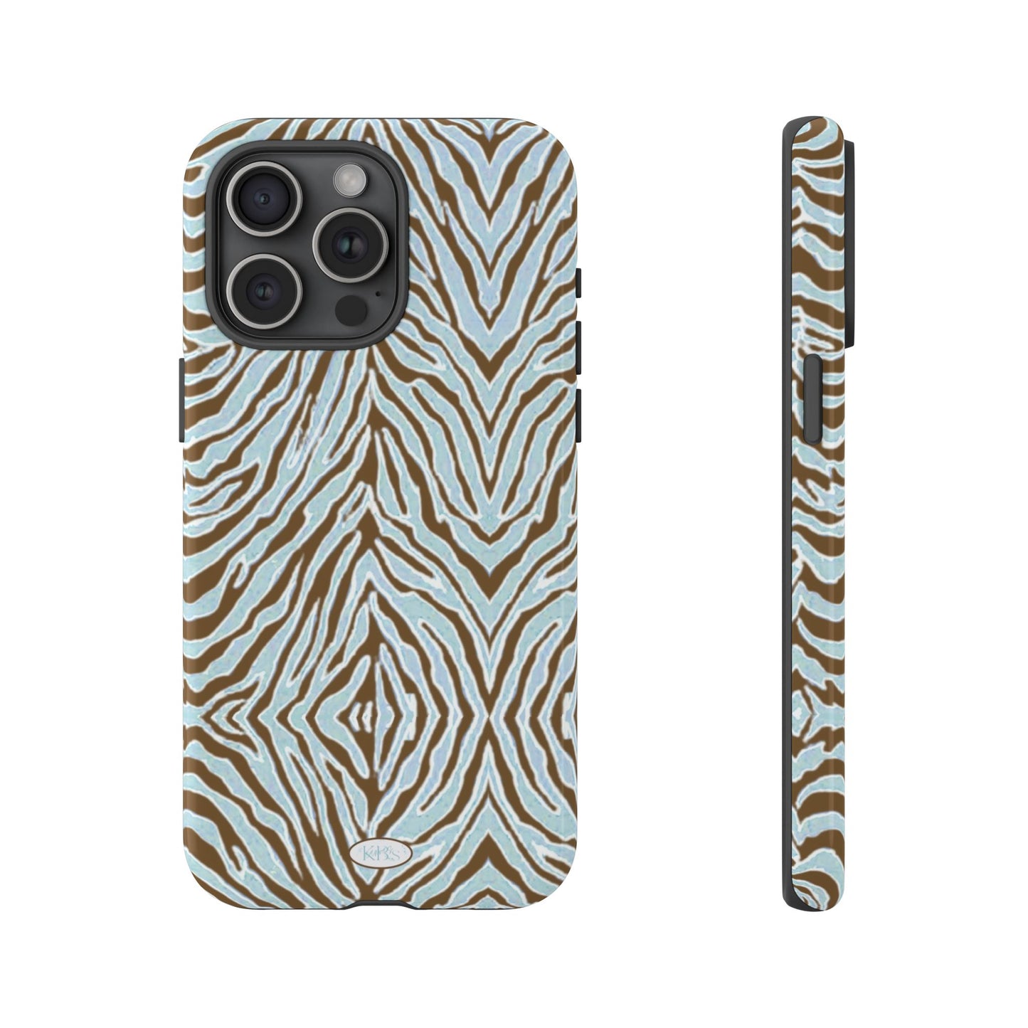 Zebra Bleu Tough Case for iPhone