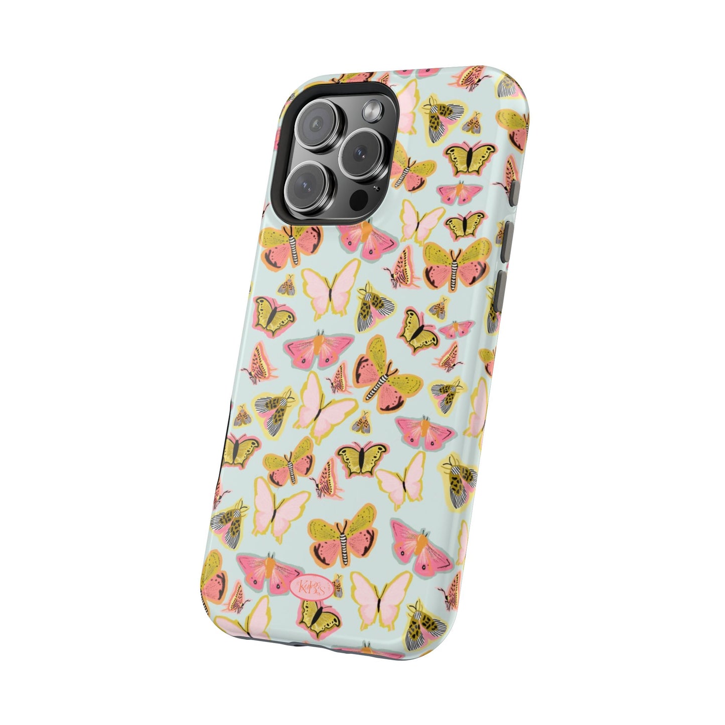 Butterfly Muse Mag Safe Case for iPhone - Blue