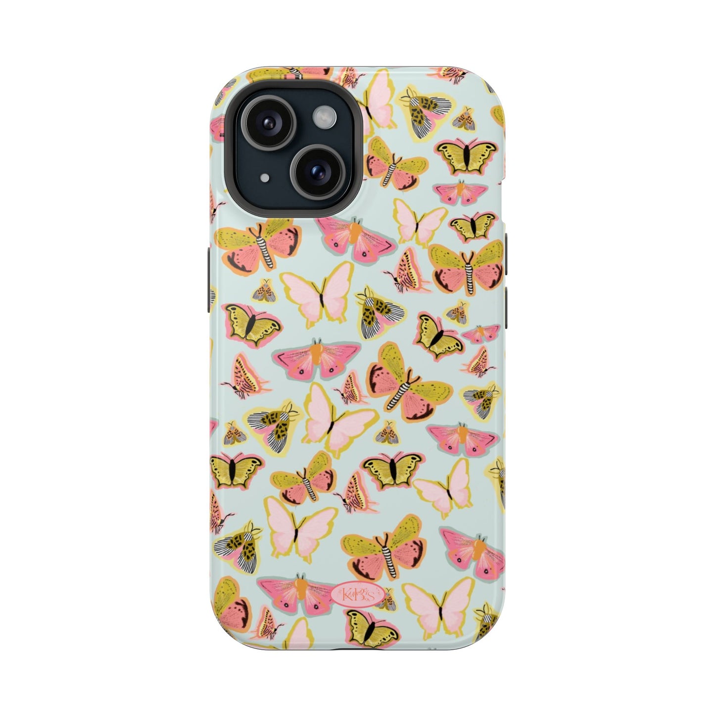 Butterfly Muse Mag Safe Case for iPhone - Blue
