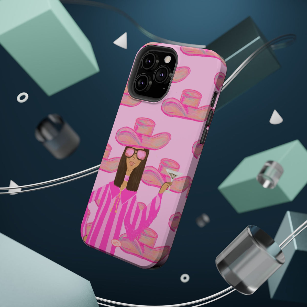 Cocktail Cowgirl MagSafe Case - Pink
