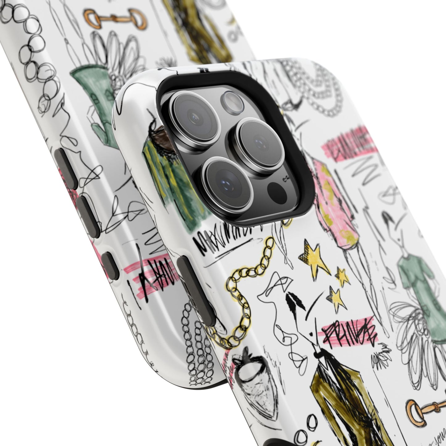 Fashion Sketch Mag Safe Case for iPhone - Multi