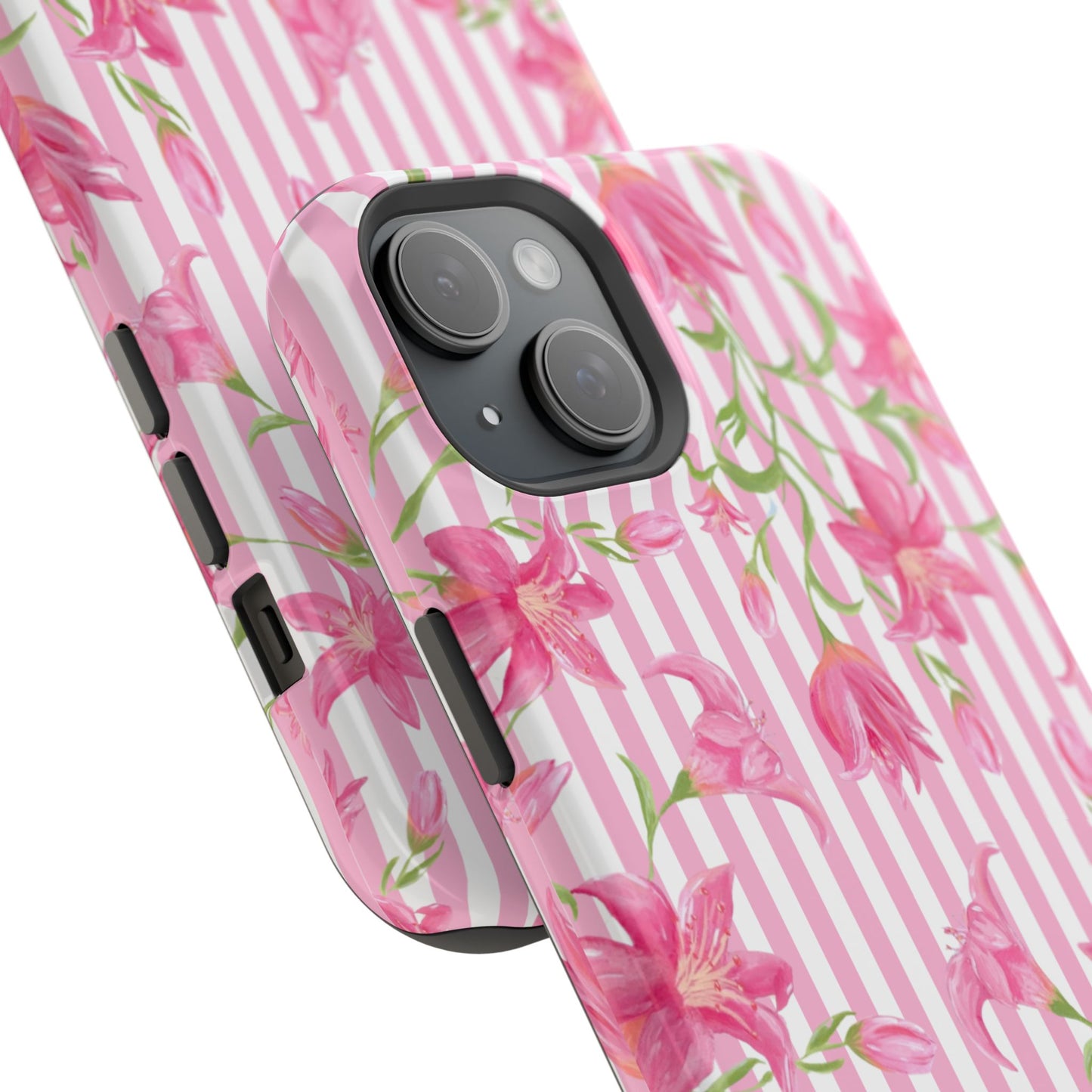 Azalea Stripe Mag Safe Case for iPhone - Pink
