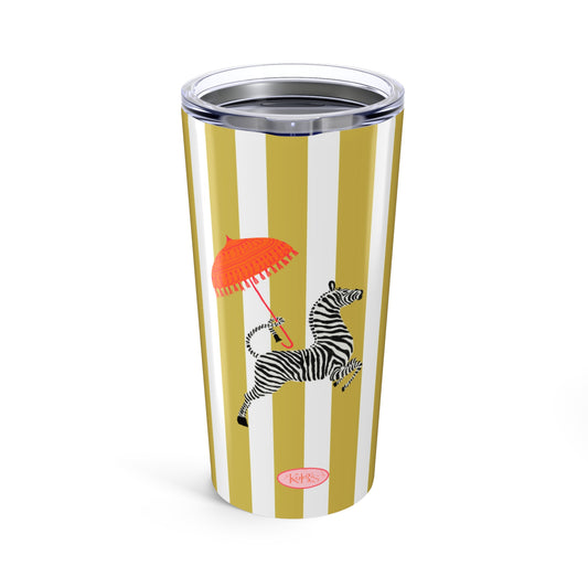 Rain or Stripe Tumbler 20oz - Green Stripe