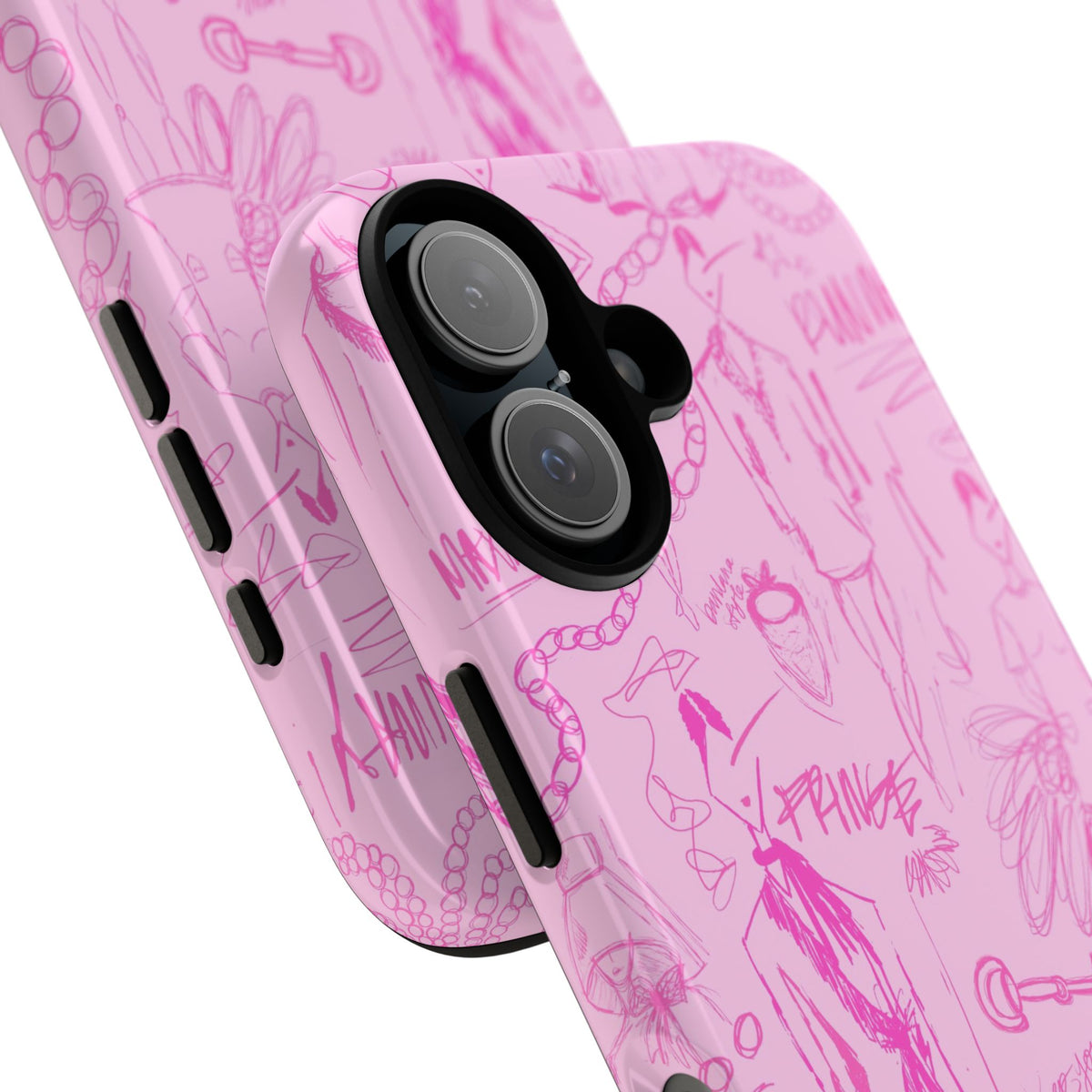 Fashion Sketch Tough Case for iPhone - Pink