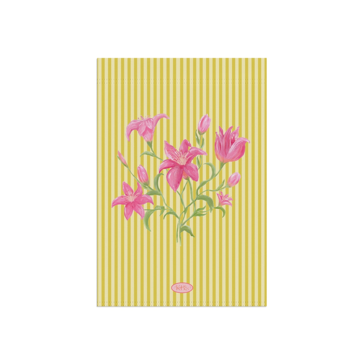 Lily Bloom Garden Flag - Yellow