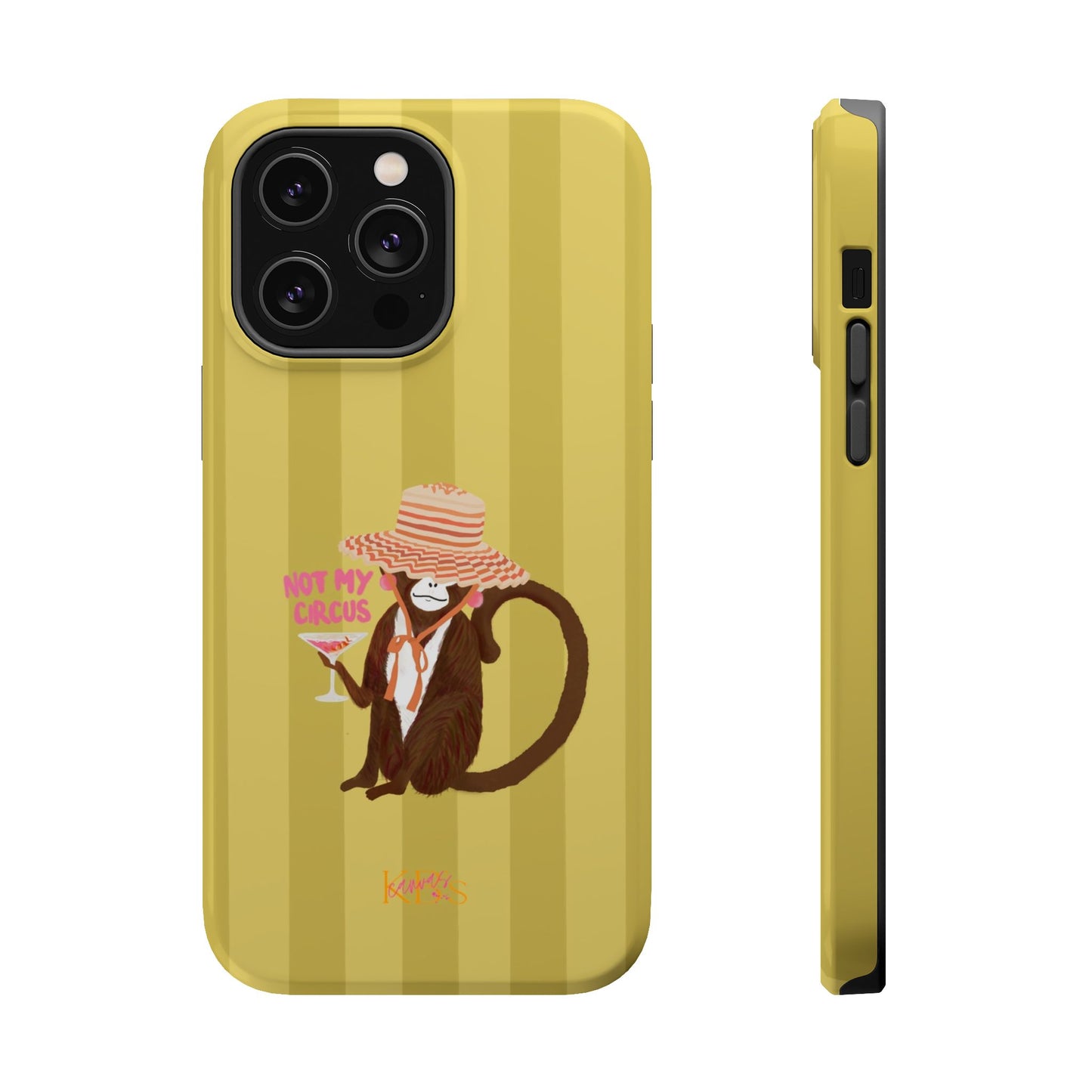 Not My Circus Mag Safe Case - Green Stripe