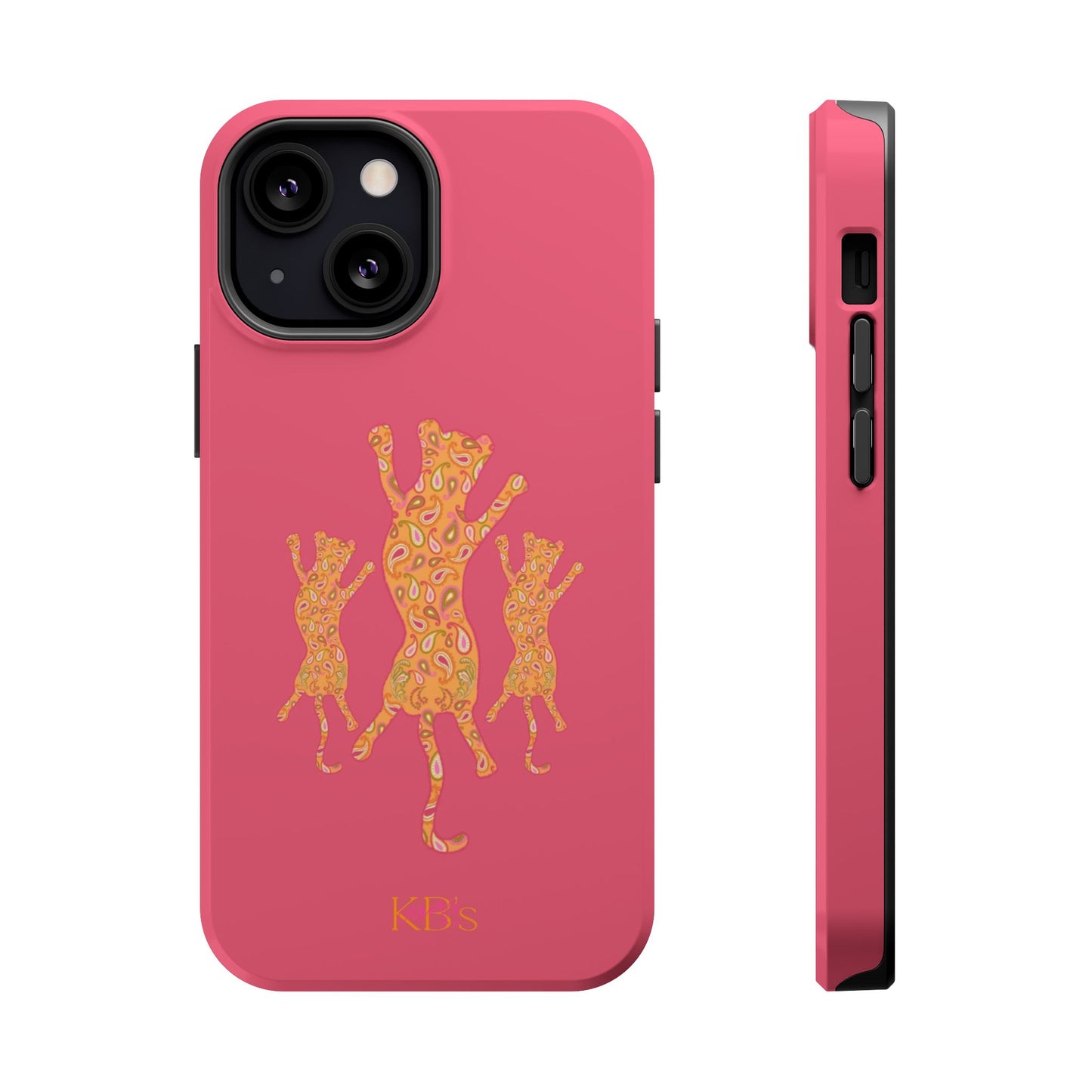Paisley Leopard Mag Safe Case - Pink