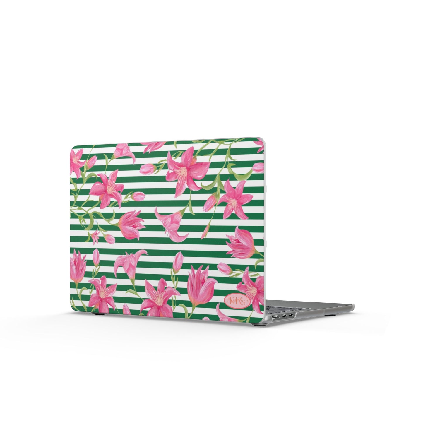 Azalea Stripe MacBook Case - Green