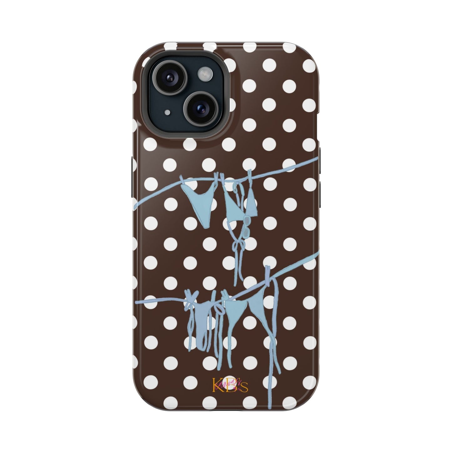 Brown Polka Dot Bikini Mag Safe Case
