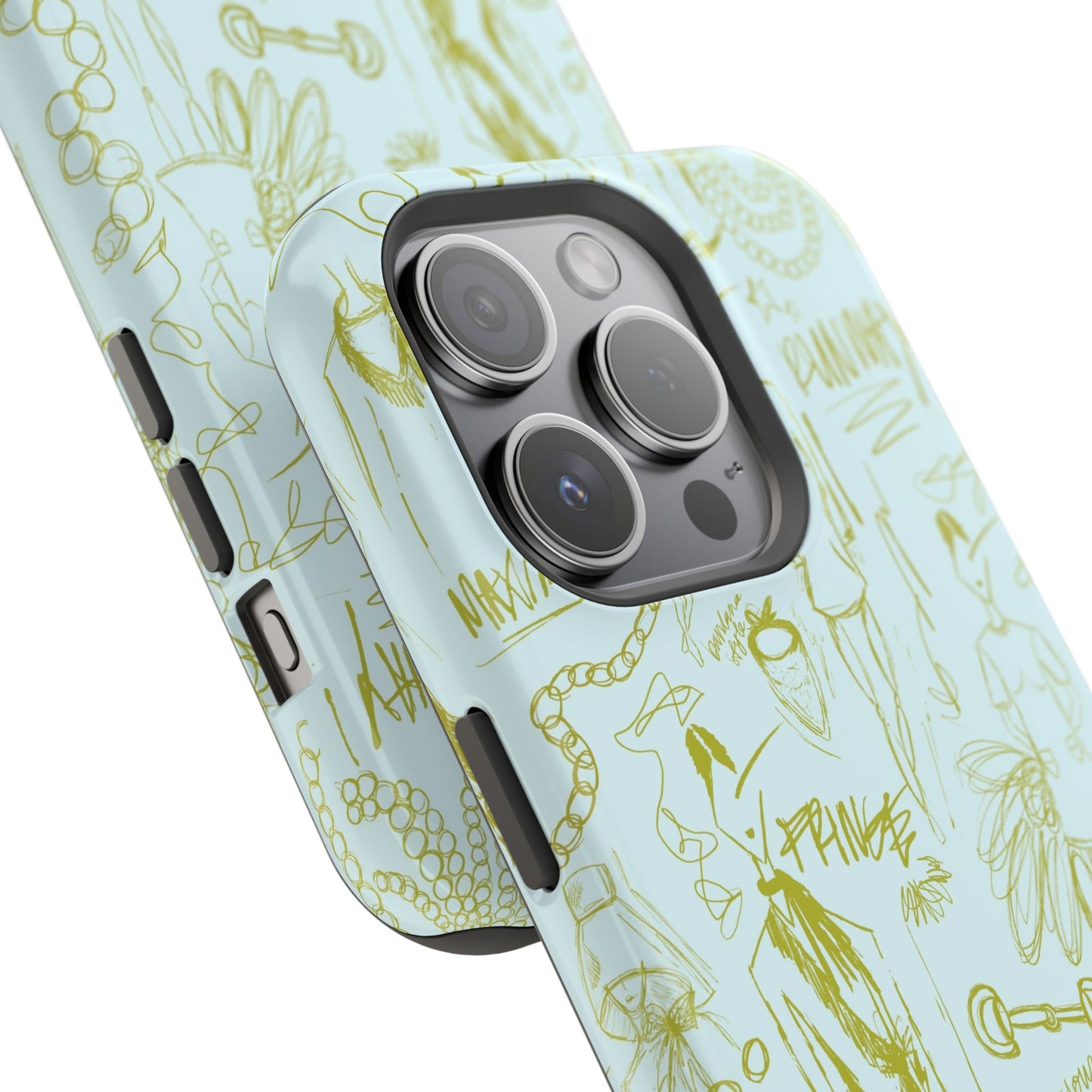 Fashion Sketch Mag Safe Case for iPhone - Blue