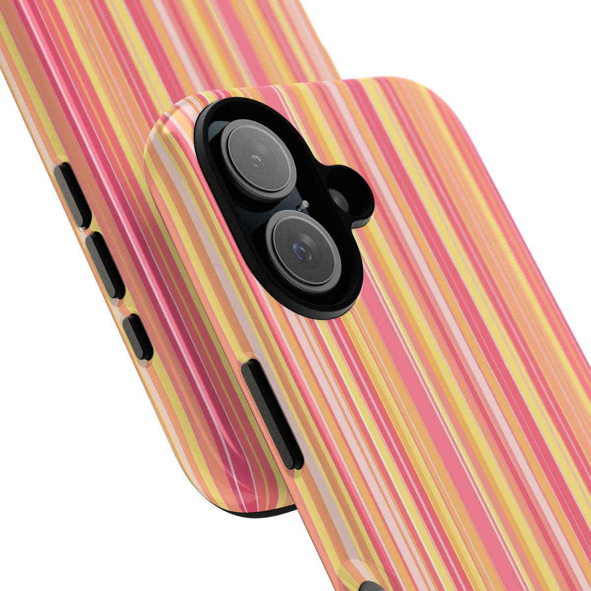 Pink Lemonade Stripe Tough Case for iPhone