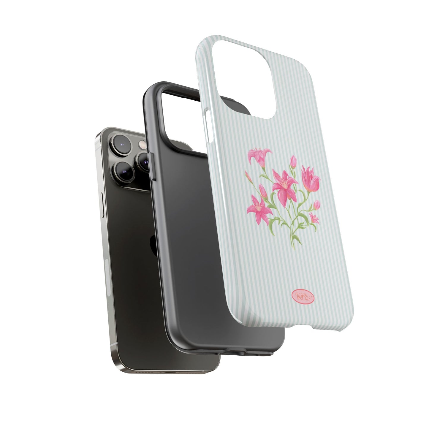 Lily Bloom Tough Case for iPhone - Blue