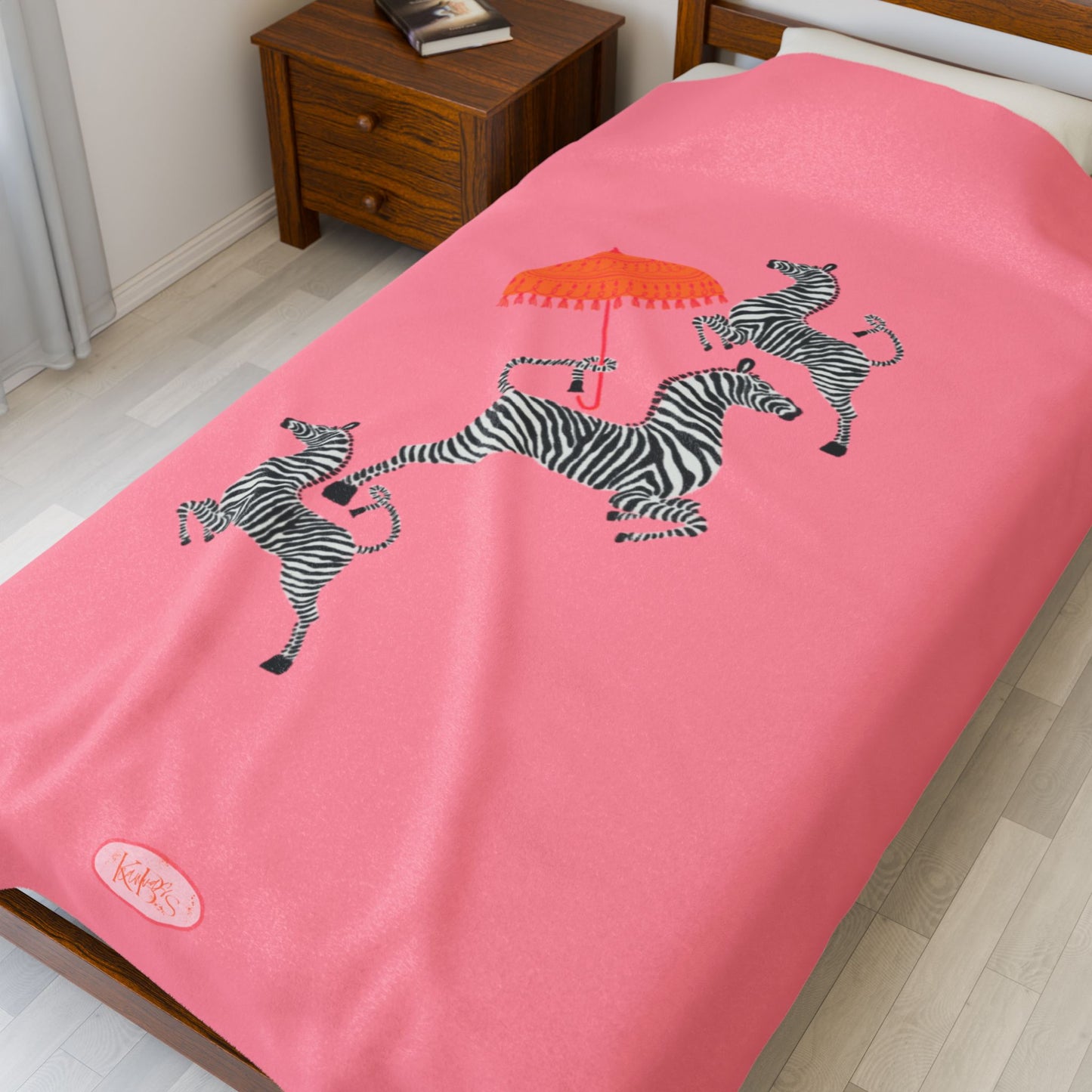 Rain or Stripe Velveteen Blanket