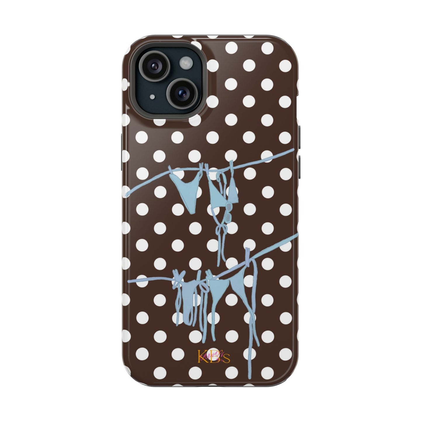 Brown Polka Dot Bikini Mag Safe Case