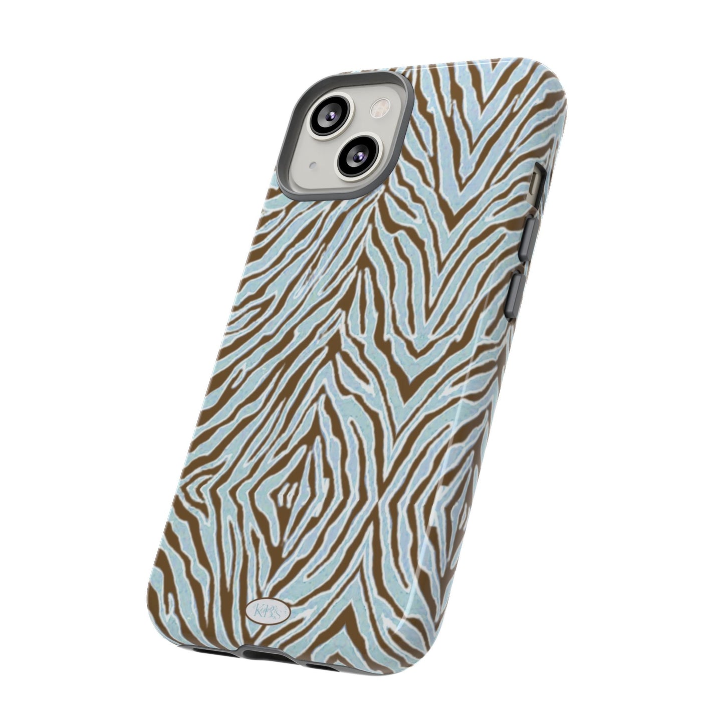 Zebra Bleu Tough Case for iPhone
