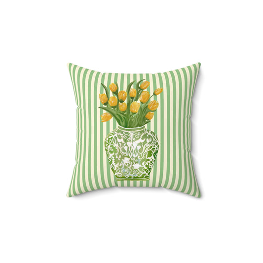 Tulip Haus Throw Pillow