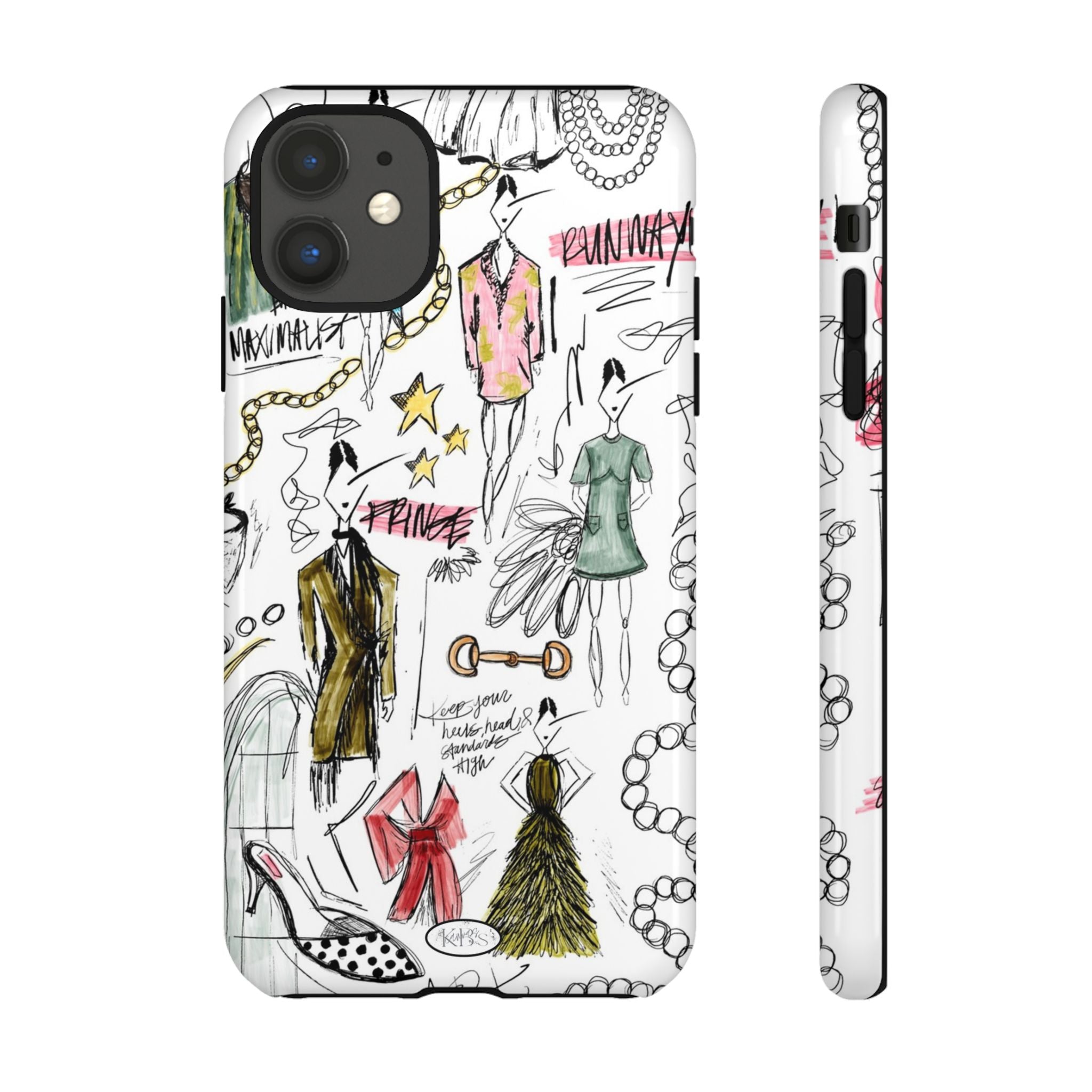 Fashion Sketch Tough Case for iPhone - Multi